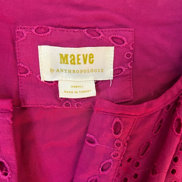 NWOT Anthropologie Maeve The Somerset Eyelet Maxi Dress XSmall - Picture 3 of 7